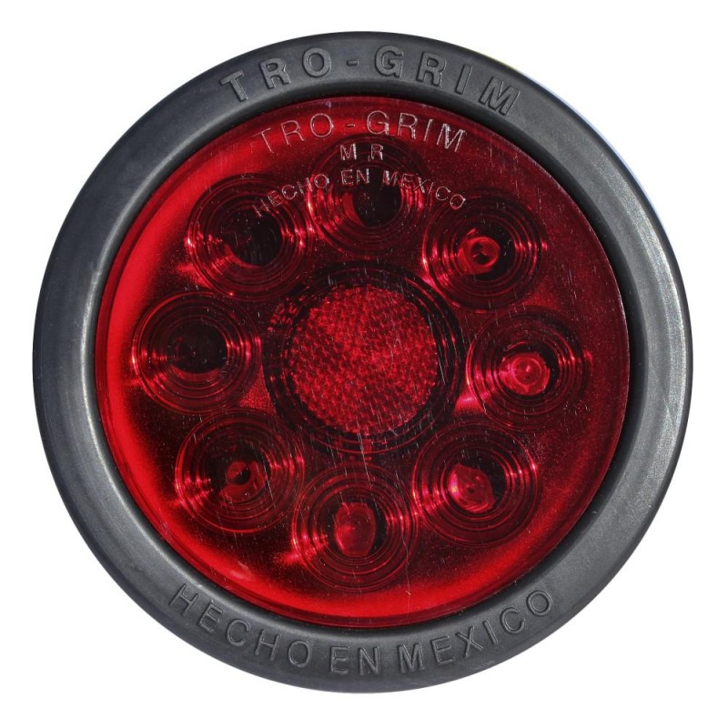 Foco Trasero Led 4 Pulg Rojo 12 y 24 Volts