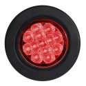 Foco Trocha Led 2 1/2 Pulg Rojo 12 y 24 Volts