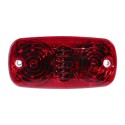 Foco Lateral Led Doble Optico Rojo 12 y 24 Volts