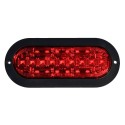 Foco Lateral Ovalado Led Rojo 12 y 24 Volts