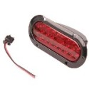 Foco Lateral Ovalado Led Rojo 12 y 24 Volts