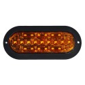 Foco Lateral Ovalado Led Ambar 12 y 24 Volts