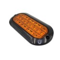 Foco Lateral Ovalado Led Ambar 12 y 24 Volts