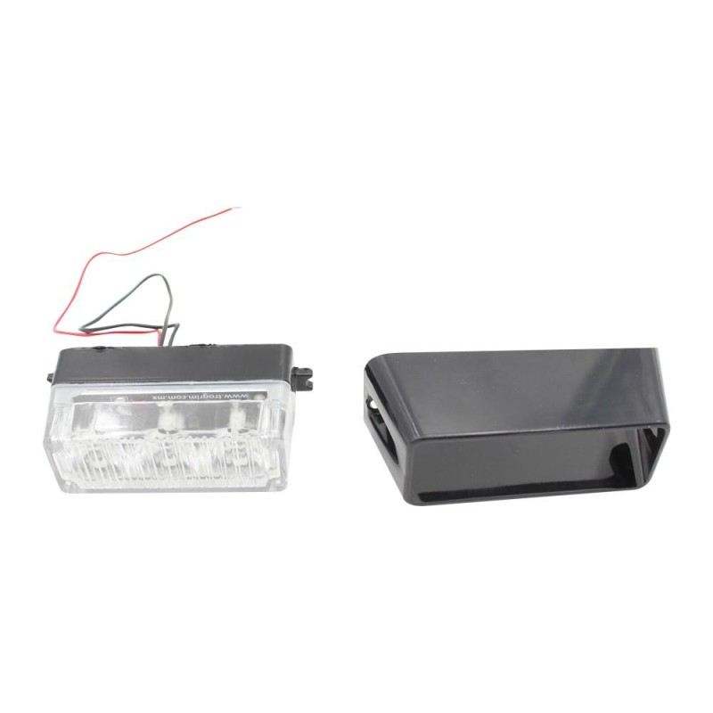 Foco Lateral Led Rojo Estroboscopico 12 y 24 Volts