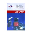 Foco Lateral Led Cuadrado Rojo 12 y 24 Volts