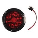 Foco Trasero 4 Pulg Led Rojo 12 y 24 Volts