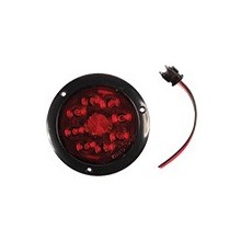 Foco Trasero 4 Pulg Led Rojo 12 y 24 Volts