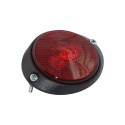 Foco Lateral Led Rojo Base Ovalada 12 y 24 Volts