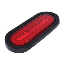 Foco Ovalado Led Rojo Bi-volts Tipo Halo