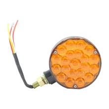 Foco Redondo Bicolor Rojo/ambar Led 12 Volts