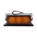 Foco Lateral Led Ambar Estroboscopico 12 y 24 Volts