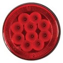 Foco Trasero Led 4 Pulg Rojo 12 y 24 Volts