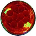 Foco Trasero Led 4 Pulg Rojo 12 y 24 Volts