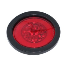 Foco Trasero 4 Pulg Rojo Led Bi-volts Tipo Halo