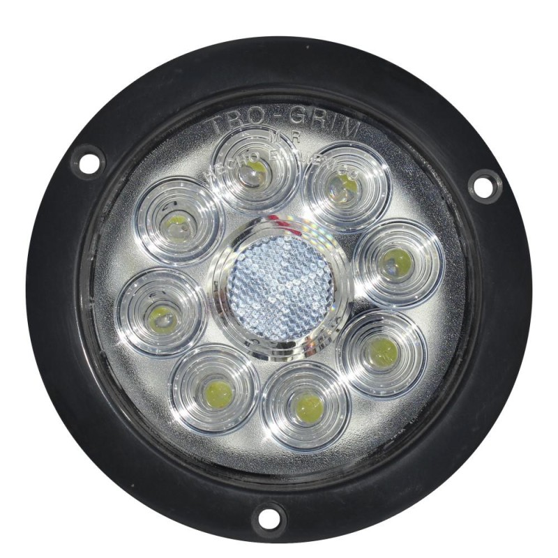 Foco Trasero 4 Pulg Led Blanco 12 y 24 Volts