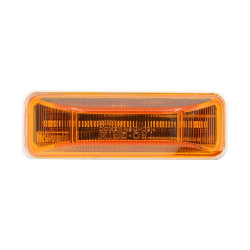 Foco Lateral Led Rectangular Ambar 12 y 24 Volts