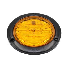 Foco Tras.led 4 Ambar Plano Para Remachar Bi-volt