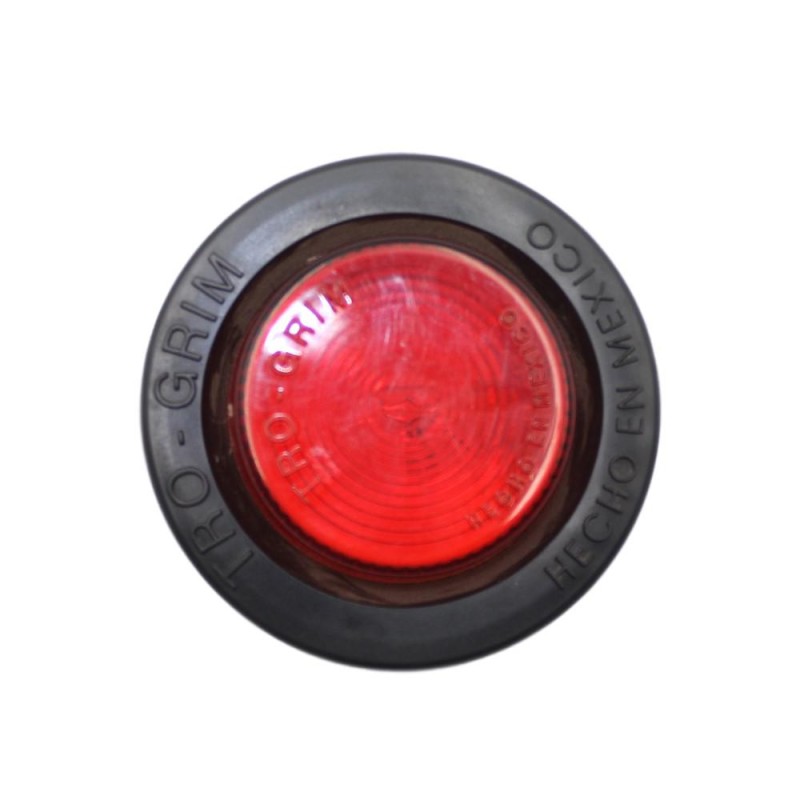 Foco Trocha 2 1/2 Pulg Rojo Ampolleta 12 Volts