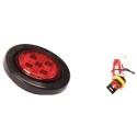 Foco Trocha 2 1/2 Pulg Led Rojo 12 y 24 Volts