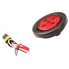 Foco Trocha 2 1/2 Pulg Led Rojo 12 y 24 Volts