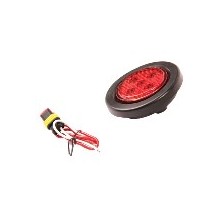 Foco Trocha 2 1/2 Pulg Led Rojo 12 y 24 Volts