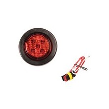 Foco Trocha 2 1/2 Pulg Led Rojo 12 y 24 Volts