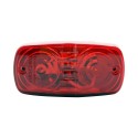 Foco Lateral Doble Optico Rojo Ampolletas 12 Volts