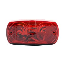 Foco Lateral Doble Optico Rojo Ampolletas 12 Volts