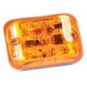 Foco Lateral Led Rectangular Ambar 12 y 24 Volts