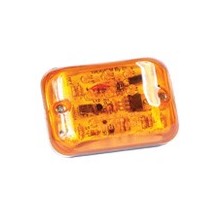 Foco Lateral Led Rectangular Ambar 12 y 24 Volts