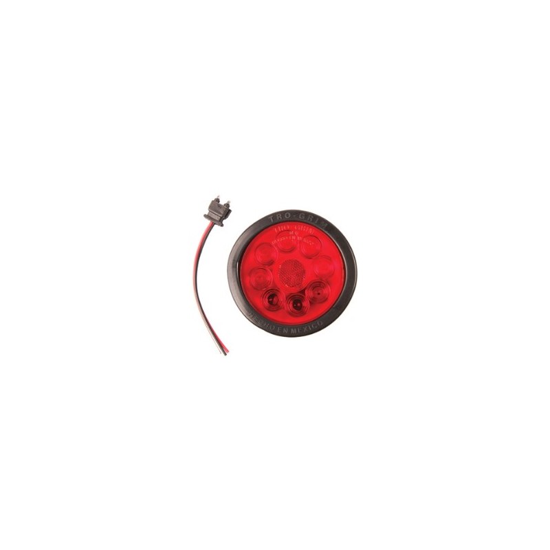 Foco Trasero 4 Pulg Rojo Ampolleta 24 Volts