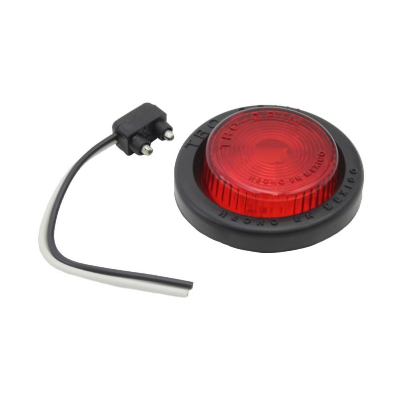 Foco Trocha 2 Pulg Rojo Ampolleta 12 Volts