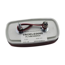 Foco Lateral Led Doble Optico Rojo 12 y 24 Volts