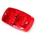 Foco Lateral Led Doble Optico Rojo 12 y 24 Volts