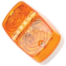 Foco Lateral Led Doble Optico Ambar 12 y 24 Volts