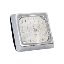 Foco Trasero Led Cuadrado Blanco Cromado Bi-volt