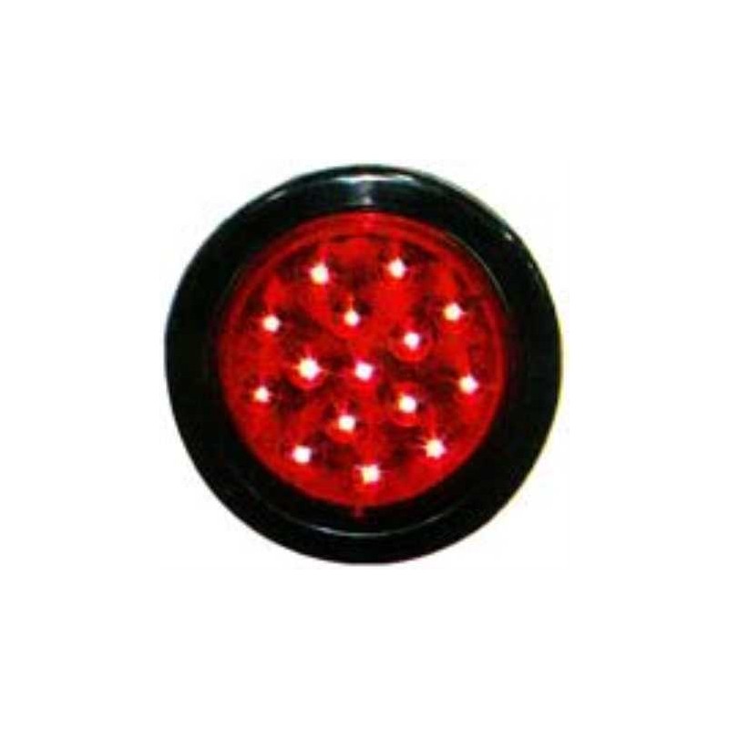 Foco Trasero 4 Pulg. Rojo Led 12 Volts