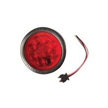 Foco Trasero 4 Pulg Rojo Ampolleta 12 Volts