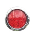 Foco Trasero Redondo 4 Pulg Led Ambar 12 y 24 Volts