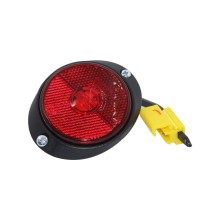 Foco Lateral Led Rojo Base Ovalada 12 y 24 Volts