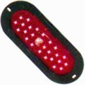 Foco Lateral Ovalado Led Rojo 12 y 24 Volts