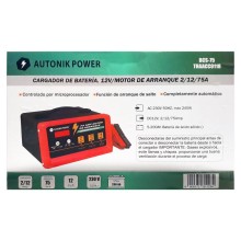 Cargador Bateria 12 Volts - Motor de Arranque 75 Amp