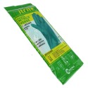 Guante nitritex verde flocado talla m/9