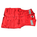 Chaleco geologo canvas rojo talla l