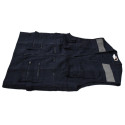 Chaleco geologo canvas azul talla l