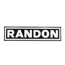 Placa Metalica Logo Randon - 42x10 Cms