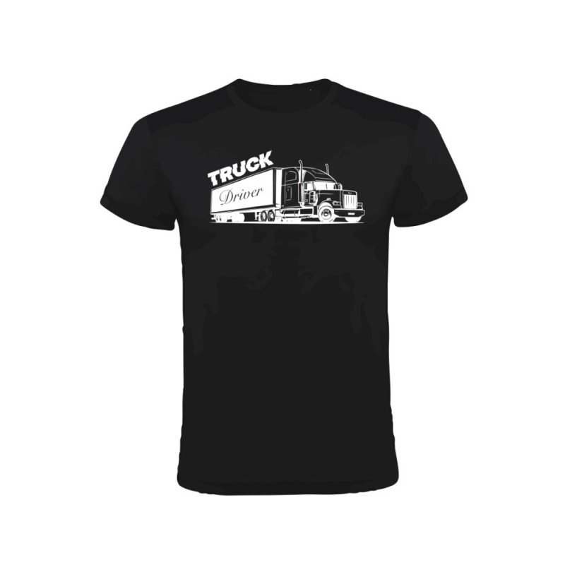 Polera Camionero - Truck Driver - Negra Talla XL