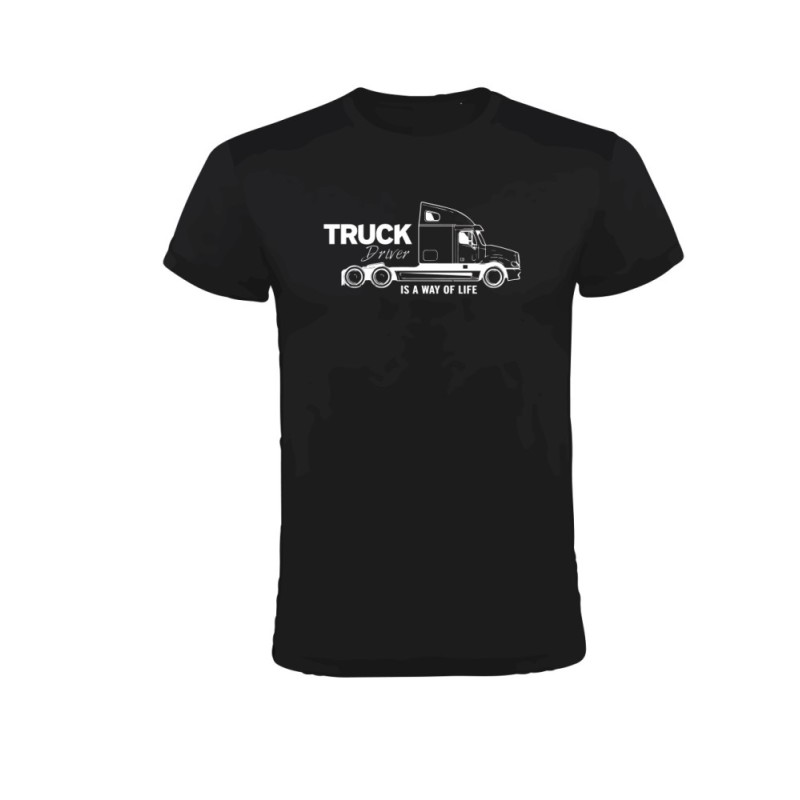 Polera Camionero - Is a Way Of Life - Negra Talla XXL