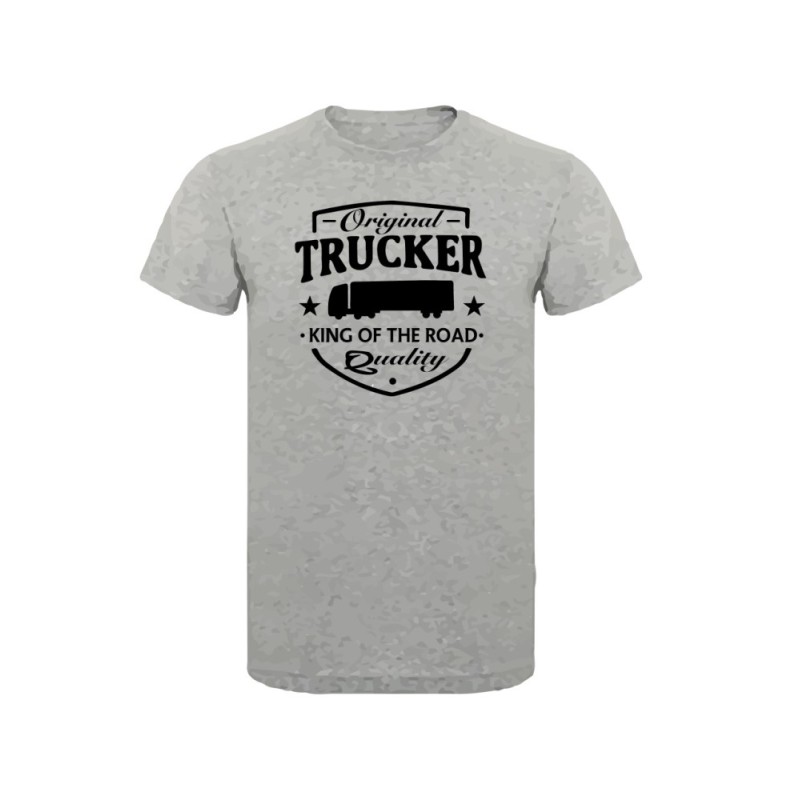 Polera Camionero - Original Trucker - Gris Talla XL