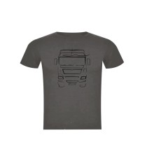 Polera Camion Europeo Gris Talla XXL